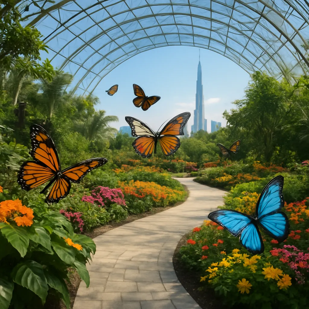 Dubai Butterfly Garden Area